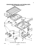 COMPARTMENT SEPERATOR AND CONTROL Diagram and Parts List for ET14JK2LWR0  Whirlpool Refrigerator