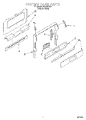 CONTROL PANEL Diagram and Parts List for SF310PEAQ3  Whirlpool Range