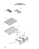 SHELF Diagram and Parts List for TT14CKXXW00  Estate Refrigerator