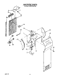 AIR FLOW Diagram and Parts List for KSRS25QAWH00  KitchenAid Refrigerator