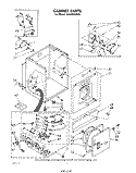 CABINET Diagram and Parts List for LG5706XPW0  Whirlpool Dryer