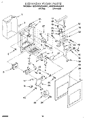 DISPENSER FRONT Diagram and Parts List for 4KSRS22QAA01  KitchenAid Refrigerator