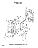 CABINET Diagram and Parts List for KEBS146SBL1  KitchenAid Wall Oven