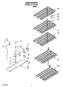UNIT PARTS Diagram and Parts List for EV161FZRQ02  Whirlpool Freezer