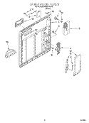 Part Location Diagram of 3369448 Whirlpool DRAW BAR