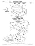 COOKTOP PARTS Diagram and Parts List for KECC605BPW00  KitchenAid Cooktop