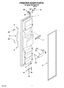 FREEZER DOOR Diagram and Parts List for RS22AQXGW03  Roper Refrigerator