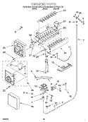 ICE MAKER, OPTIONAL Diagram and Parts List for KSSS42FJB00  KitchenAid Refrigerator