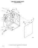 WASHER CABINET Diagram and Parts List for KGLC500THT0  KitchenAid Washer Dryer Combo
