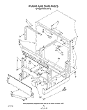 FRAME AND TANK Diagram and Parts List for 4KUDC220T0  KitchenAid Dishwasher