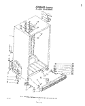 CABINET Diagram and Parts List for EHD261MMWR1  Whirlpool Refrigerator