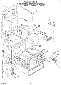 OVEN, LITERATURE Diagram and Parts List for KDDT207BBL8  KitchenAid Range
