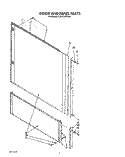 DOOR AND PANEL Diagram and Parts List for KUDA220TWH1  KitchenAid Dishwasher