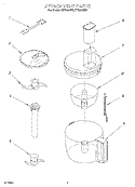 SECTION Diagram and Parts List for KFP350WH  KitchenAid Food Processor