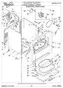 SECTION Diagram and Parts List for LER5636EZ1  Whirlpool Dryer