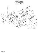 UNIT PARTS Diagram and Parts List for KURO24LSBX01  KitchenAid Refrigerator