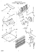 UNIT, LIT/OPTIONAL Diagram and Parts List for 7ET18ZKXDN00  Whirlpool Refrigerator