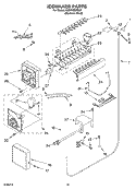 ICEMAKER PARTS Diagram and Parts List for KSSP48QKS02  KitchenAid Refrigerator