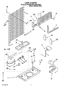 UNIT PARTS Diagram and Parts List for NWT8501Q00  Whirlpool Refrigerator