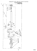 BRAKE AND DRIVE TUBE Diagram and Parts List for LSW9245EQ2  Whirlpool Washer