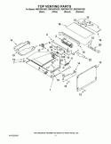 TOP VENTING PARTS Diagram and Parts List for RMC305PVS01  Whirlpool Microwave Oven Combo