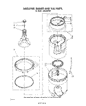 AGITATOR, BASKET AND TUB Diagram and Parts List for LA5430XPW3  Whirlpool Washer