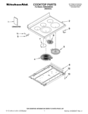COOKTOP PARTS Diagram and Parts List for KERS306BSS0  KitchenAid Range