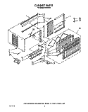 CABINET Diagram and Parts List for CA10WR4  Crosley Air Conditioner
