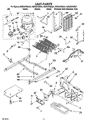 UNIT PARTS Diagram and Parts List for KSRI25FNSS01  KitchenAid Refrigerator