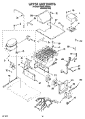 UPPER UNIT PARTS Diagram and Parts List for KBRC36FMS02  KitchenAid Refrigerator
