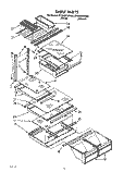 SHELF Diagram and Parts List for ET20GKXZW00  Whirlpool Refrigerator