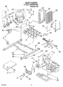 UNIT PARTS Diagram and Parts List for 7ED2GTQXPL01  Whirlpool Refrigerator