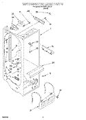 REFRIGERATOR LINER Diagram and Parts List for KSUB27QDBL00  KitchenAid Refrigerator