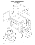 CABINET AND STIRRER Diagram and Parts List for KEES702SWB1  KitchenAid Microwave Oven Combo