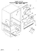 LINER Diagram and Parts List for EB21DKXDB01  Whirlpool Refrigerator