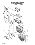 REFRIGERATOR LINER Diagram and Parts List for KSRS22QAAL10  KitchenAid Refrigerator