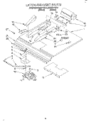 LATCH AND VENT Diagram and Parts List for KEBI271YBL4  KitchenAid Wall Oven