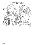 SECTION Diagram and Parts List for LEP6646AN0  Whirlpool Dryer