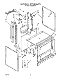 EXTERNAL OVEN Diagram and Parts List for SF3100EWN0  Whirlpool Range