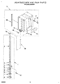POWERSCREW AND RAM Diagram and Parts List for AMB7552  Whirlpool Trash Compactor