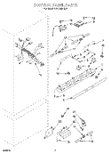 CONTROL PANEL Diagram and Parts List for KBLC36MHS01  KitchenAid Refrigerator