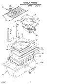 SHELF PARTS - OPTIONAL PARTS Diagram and Parts List for TT21AKXKQ03  Estate Refrigerator