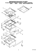 REFRIGERATOR SHELF PARTS Diagram and Parts List for ED2HBEXTQ01  Whirlpool Refrigerator