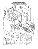 OVEN CHASSIS Diagram and Parts List for GY396LXGB0  Whirlpool Range
