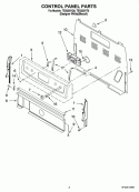 Part Location Diagram of WPW10173537 Whirlpool Electronic Control with Overlay - White