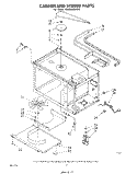 CABINET AND STIRRER PARTS Diagram and Parts List for MW8600XR0  Whirlpool Microwave