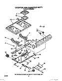 COOKTOP AND MANIFOLD, LIT/OPTIONAL Diagram and Parts List for SF3000EWW0  Whirlpool Range