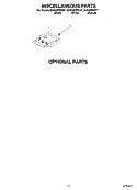 MISCELLANEOUS Diagram and Parts List for DU945PWKT1  Whirlpool Dishwasher