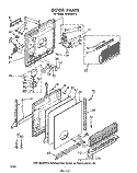 DOOR Diagram and Parts List for SHU55010  Whirlpool Dishwasher