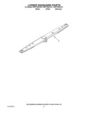 LOWER WASHARM PARTS Diagram and Parts List for WDF775SAYW1  Whirlpool Dishwasher